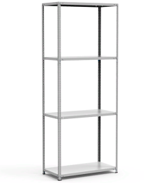 Стеллаж металлический Титан МС-500 1000х1000х300 4 полки Стеллаж металлический Титан МС-500 1000х1000х300 4 полки