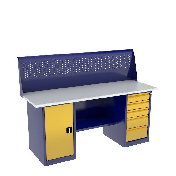 Верстак с тумбой и драйвером ВП-4Т/1,6 с экраном купить в Пскове