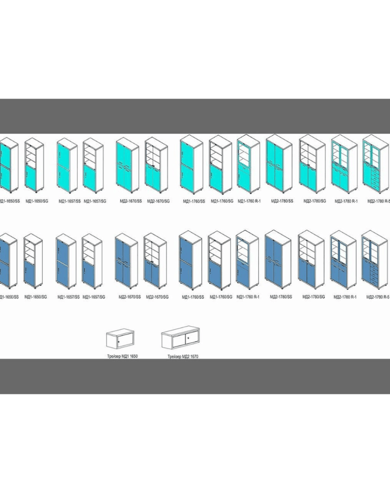 Медицинский шкаф HILFE МД 1 1650/SS купить в Пскове