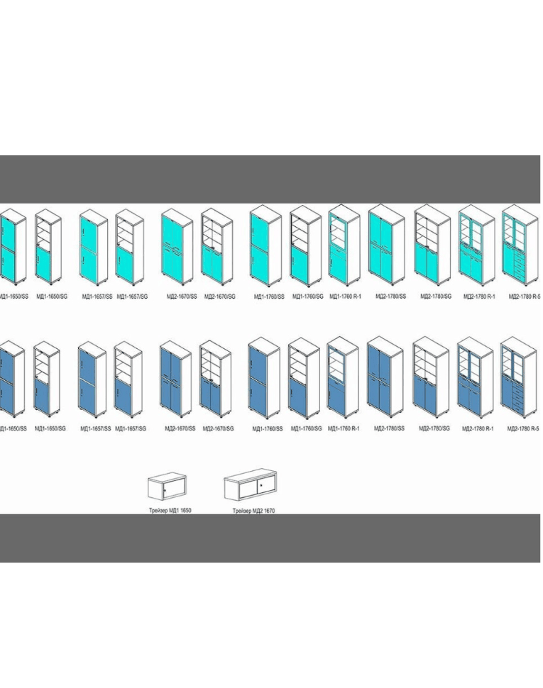 Медицинский шкаф HILFE МД 1 1760/SS купить в Пскове