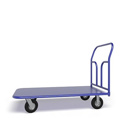 Платформенная тележка ТП 4 (г/п 300 кг, 1200x600 мм, колеса пневматические 270 мм) купить в Пскове