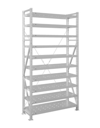 Стеллаж MS U 2500x1200x500 10 полок (180 кг, перф) купить в Пскове