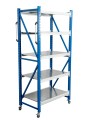 Стеллаж мобильный БиКом СТ-4 300x180x60 5 полок