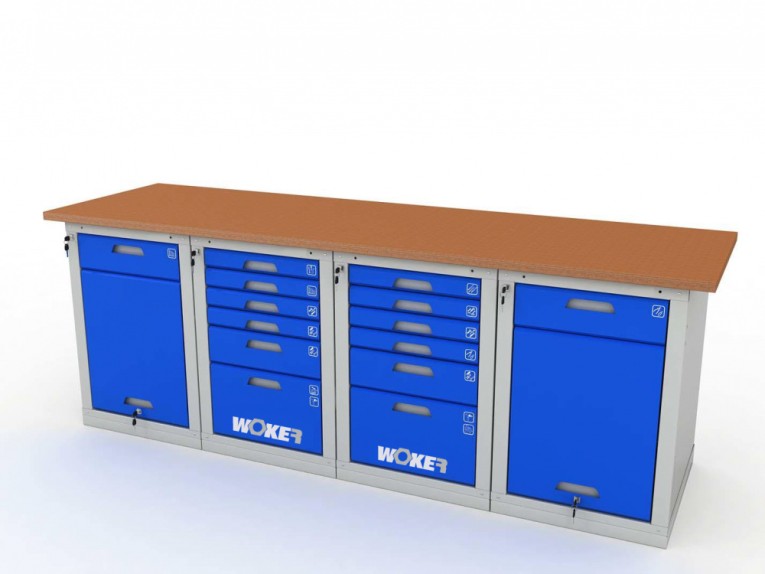 Верстак четырехтумбовый WOKER PRO 42662.2400 купить в Пскове