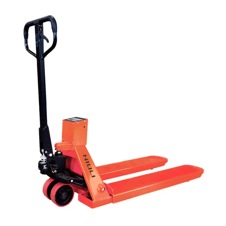 Гидравлическая рохля с весами CBY-II 2000 PDP (г/п 2000 кг, вилы 1150x550 мм) NIULI купить в Пскове