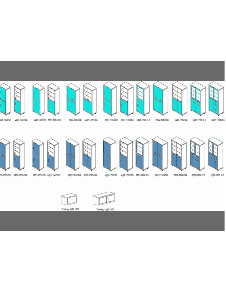 Медицинский шкаф HILFE МД 1 1760 R купить в Пскове