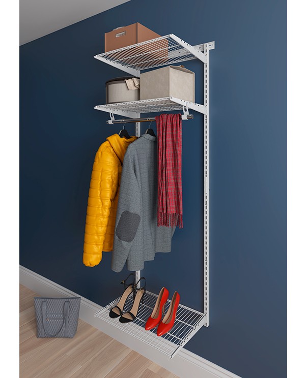 Гардеробная система Практик Home Basic G60 белая купить в Пскове Гардеробная система Практик Home Basic G60 белая купить в Пскове