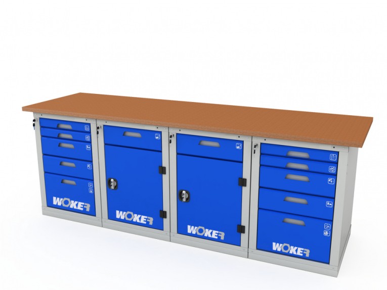 Верстак четырехтумбовый WOKER PRO 45225.2400 купить в Пскове