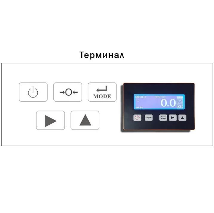 Гидравлическая рохля с весами CBY-I 2000 PDP (г/п 2000 кг, вилы 1150x550 мм) NIULI купить в Пскове
