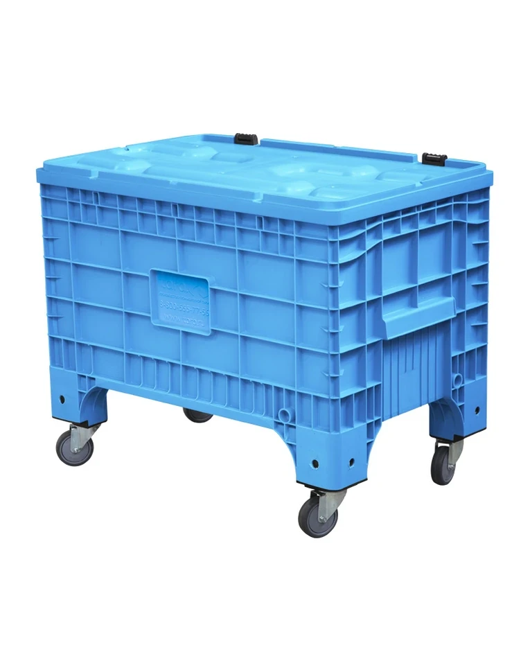 Big Box 1017х636х793 на колёсах, с крышкой, на петлях голубой Big Box 1017х636х793 на колёсах, с крышкой, на петлях голубой
