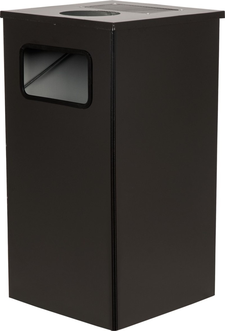 Урна 80 литров Квадро-11 черный купить в Пскове