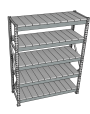 Стеллаж грузовой СГР 3000x2100x500 5 полок (металл)