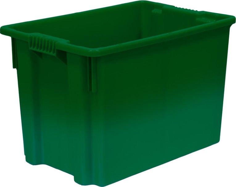 Ящик 600х400х400 сплошной зеленый купить в Пскове