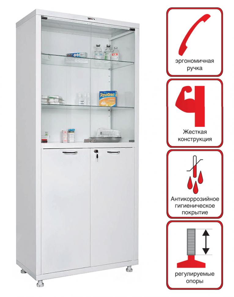 Медицинский шкаф HILFE МД 2 1780/SG купить в Пскове