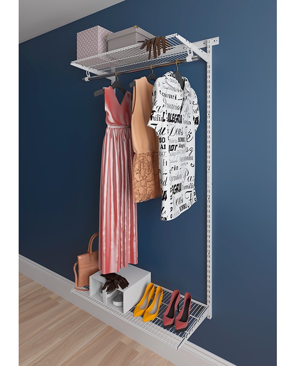 Гардеробная система Практик Home Basic G90 белая купить в Пскове Гардеробная система Практик Home Basic G90 белая купить в Пскове