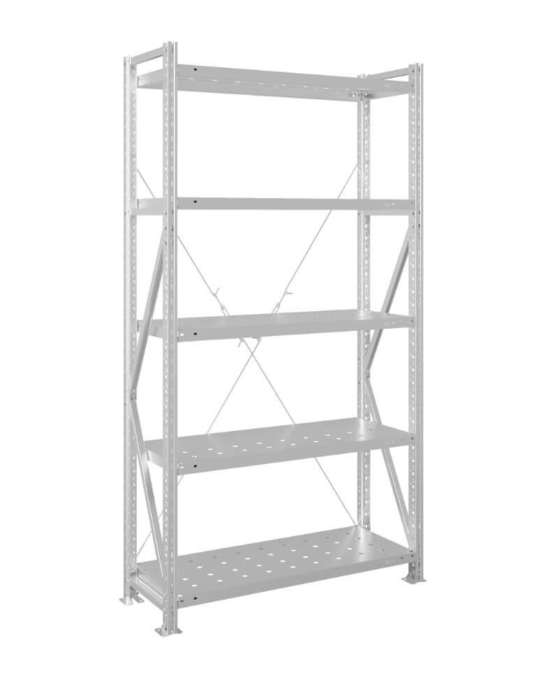 Стеллаж MS U 3000x700x400 5 полок (200 кг, перф) купить в Пскове