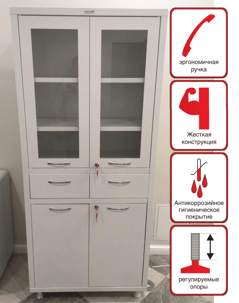 Медицинский шкаф HILFE МД 2 1780 R-1 купить в Пскове Медицинский шкаф HILFE МД 2 1780 R-1 купить в Пскове