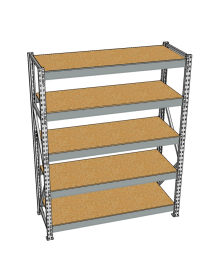 Стеллаж грузовой СГР 3000x900x600 5 полок (ДСП)