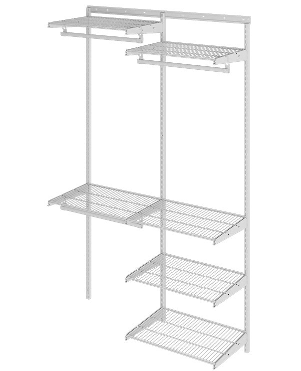 Гардеробная система Практик Home Optima G120 белая купить в Пскове