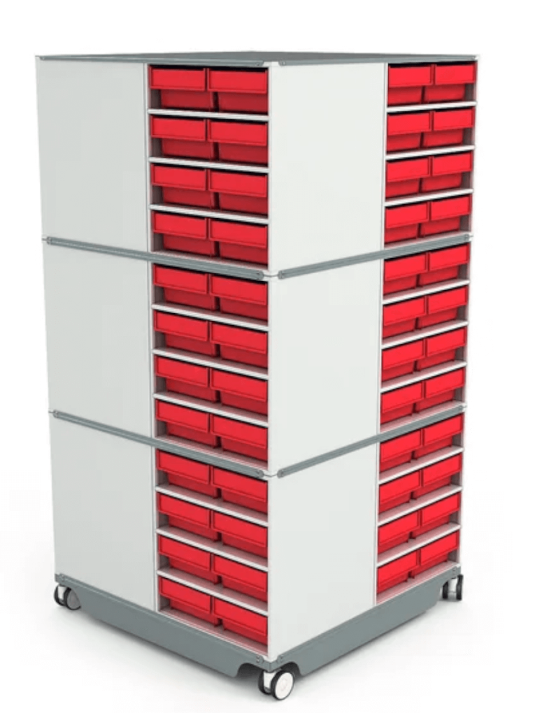 КП-01 Кассетница поворотная с красными ящиками купить в Пскове КП-01 Кассетница поворотная с красными ящиками купить в Пскове