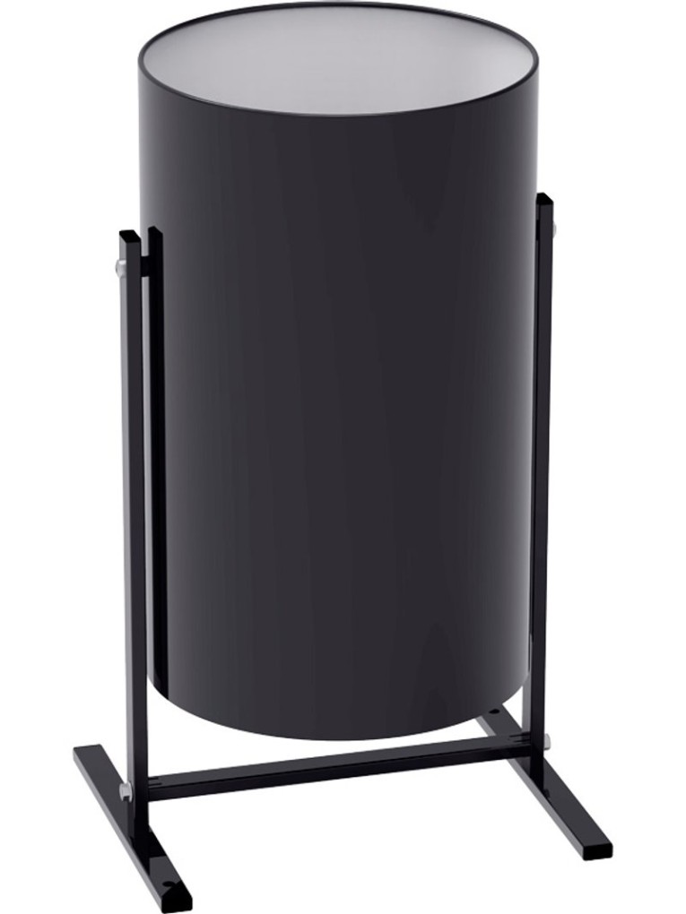 Металлическая уличная урна 19 литров черного цвета купить в Пскове