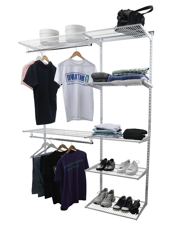 Гардеробная система Практик Home Optima G180 белая купить в Пскове