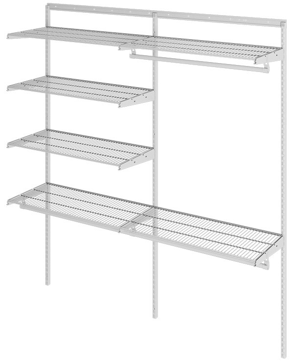 Гардеробная система Практик Home Optima G180 белая купить в Пскове