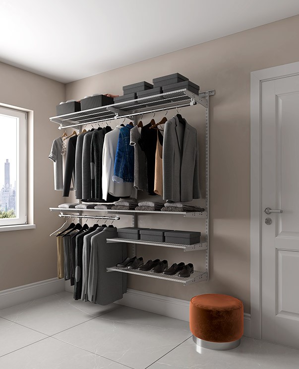 Гардеробная система Практик Home Optima G180 белая купить в Пскове