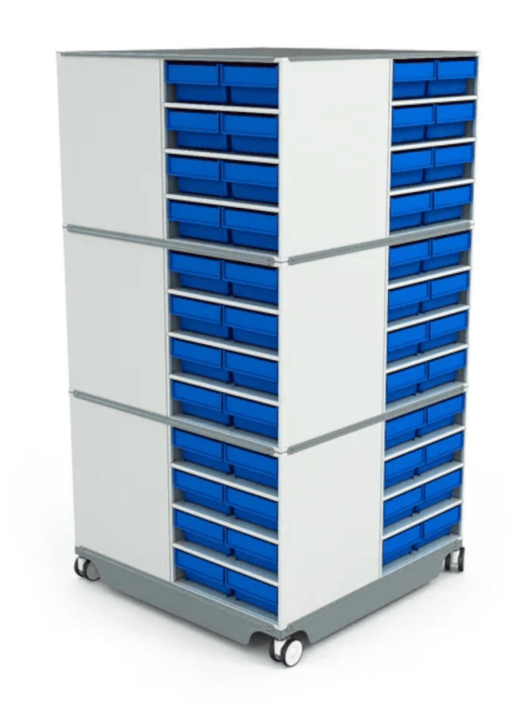 КП-01 Кассетница поворотная с синими ящиками купить в Пскове КП-01 Кассетница поворотная с синими ящиками купить в Пскове