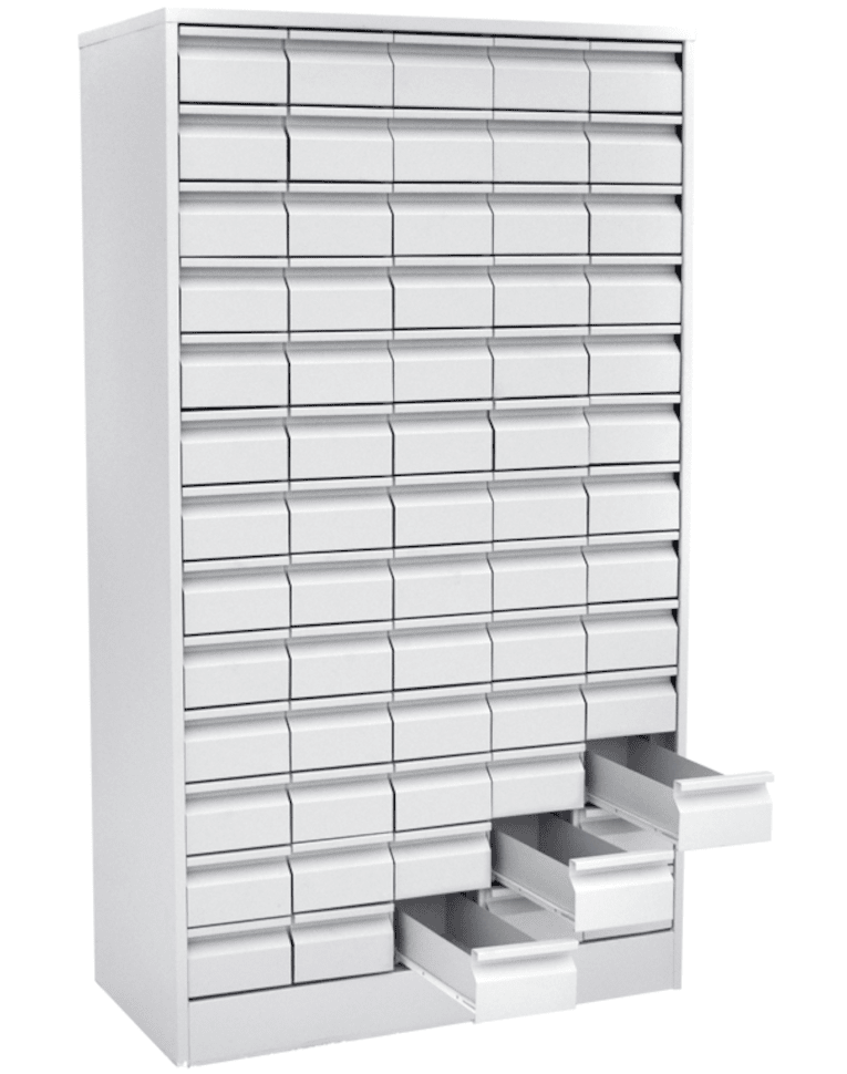 Шкаф картотечный для библиотечных карточек (65 ящиков) купить в Пскове