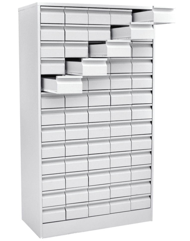 Шкаф картотечный для библиотечных карточек (65 ящиков) купить в Пскове