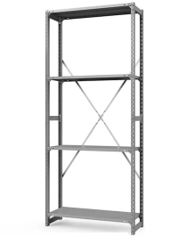 Стеллаж ТСУ 2500x700x400 4 полки (150 кг, металл) Стеллаж ТСУ 2500x700x400 4 полки (150 кг, металл)