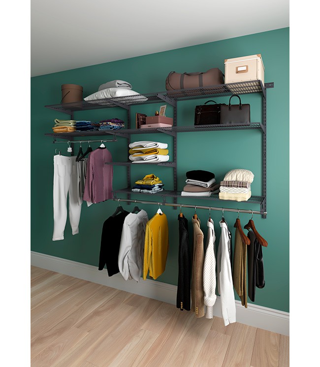 Гардеробная система Практик Home Optima G240 графит купить в Пскове Гардеробная система Практик Home Optima G240 графит купить в Пскове