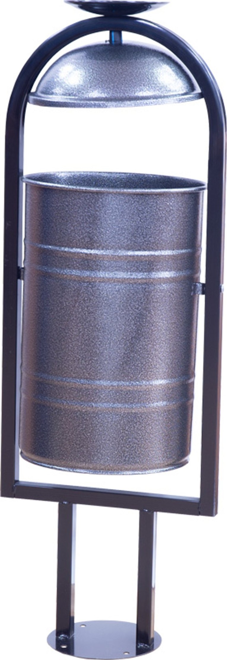 Урна металлическая с пепельницей 1050х370х300 мм серый антик купить в Пскове