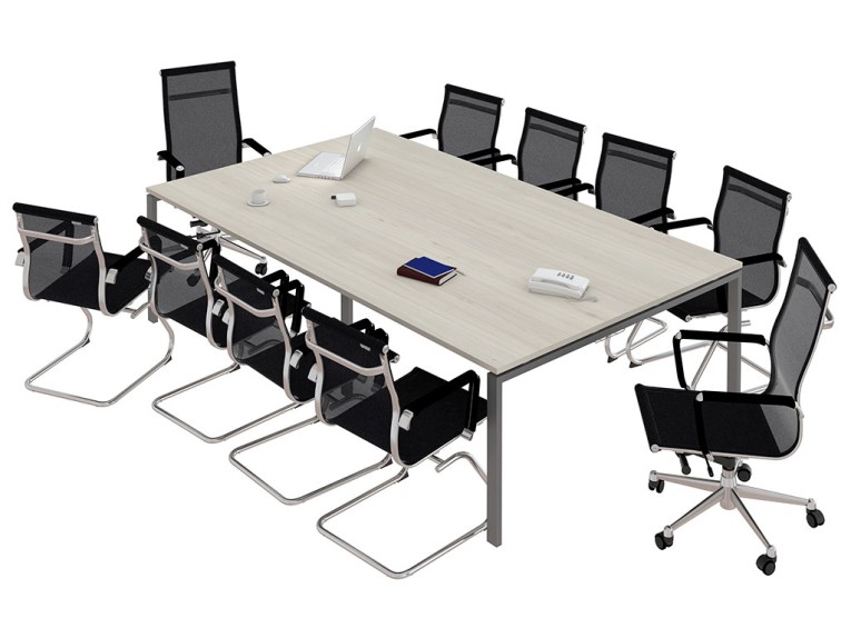 Стол для переговоров NT 320х144 вяз натуральный/антрацит купить в Пскове