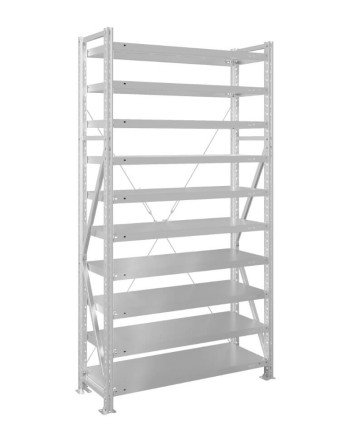 Стеллаж MS U 3000x1200x500 10 полок (350 кг, металл) купить в Пскове