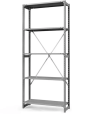 Стеллаж ТСУ 4000x1000x400 5 полок (300 кг, металл)