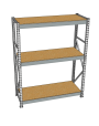 Стеллаж грузовой СГР 2000x2100x800 3 полки (ДСП) Стеллаж грузовой СГР 2000x2100x800 3 полки (ДСП)