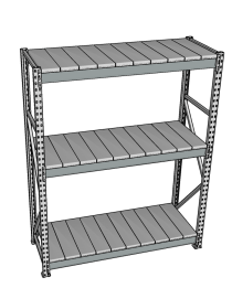 Стеллаж грузовой СГР 3000x1200x500 3 полки (металл) Стеллаж грузовой СГР 3000x1200x500 3 полки (металл)