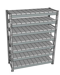 Стеллаж грузовой СГР 3000x1500x600 7 полок (металл) Стеллаж грузовой СГР 3000x1500x600 7 полок (металл)
