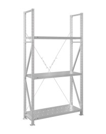 Стеллаж MS U 3000x1200x500 3 полки (180 кг, перф) Стеллаж MS U 3000x1200x500 3 полки (180 кг, перф)