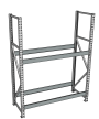 Стеллаж грузовой СГР 2000x1800x600 2 полки (без настила)
