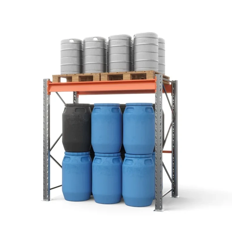 Стеллаж паллетный СПЛ 2000х1800х1100 1 ярус (1300/9700) купить в Пскове