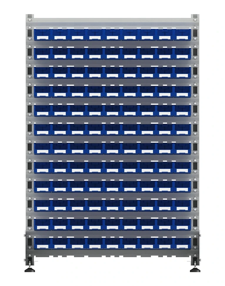 Стеллаж для пластиковых лотков SORTEX двухсторонний 1500x1000x800.01 купить в Пскове Стеллаж для пластиковых лотков SORTEX двухсторонний 1500x1000x800.01 купить в Пскове