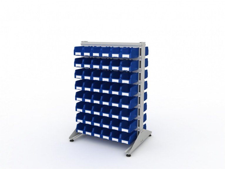 Стеллаж для пластиковых лотков SORTEX двухсторонний 1500x1000x800.02 купить в Пскове