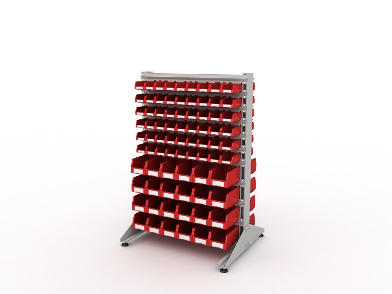 Стеллаж для пластиковых лотков SORTEX двухсторонний 1500x1000x800.04 купить в Пскове