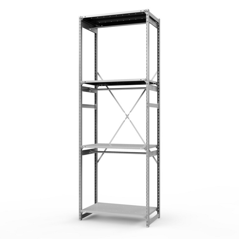 Стеллаж металлический ТСУ Универсал, 3000х1060х600 мм.Штанги: 3шт. Полки: металл усил. перф. 4 шт. купить в Пскове