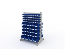 Стеллаж для пластиковых лотков SORTEX двухсторонний 1500x1000x800.05 Стеллаж для пластиковых лотков SORTEX двухсторонний 1500x1000x800.05