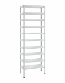 Стеллаж металлический Титан МС-500 2300х700х600 10 полок Стеллаж металлический Титан МС-500 2300х700х600 10 полок