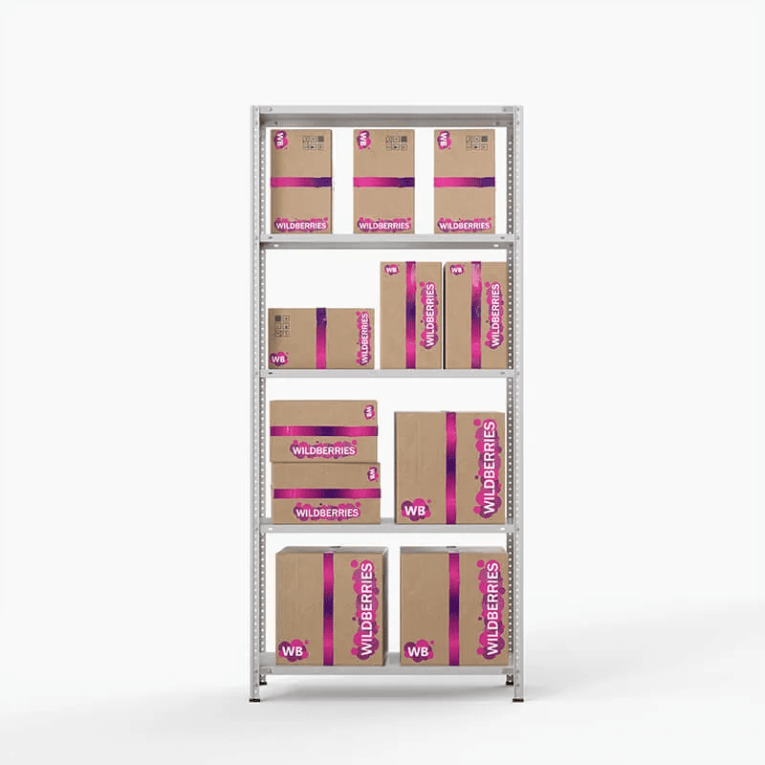 Стеллаж ПВЗ Wildberries 2000х1000х400 5 полок купить в Пскове Стеллаж ПВЗ Wildberries 2000х1000х400 5 полок купить в Пскове